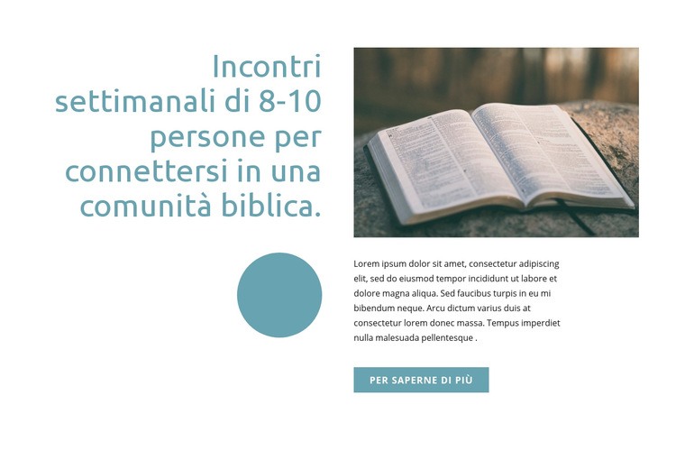 Comunità biblica Mockup del sito web