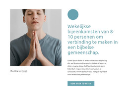 Wekelijkse Bijeenkomsten - HTML-Paginasjabloon