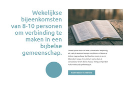 Bijbelse Gemeenschap - Sjabloon Voor Websitebouwer