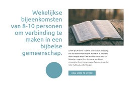 Bijbelse Gemeenschap - Responsieve HTML5-Sjabloon