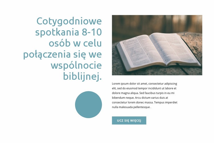 Wspólnota biblijna Projekt strony internetowej