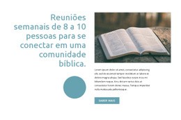 Comunidade Bíblica - Modelo De Uma Página