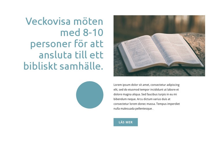 Bibelns gemenskap Webbplats mall