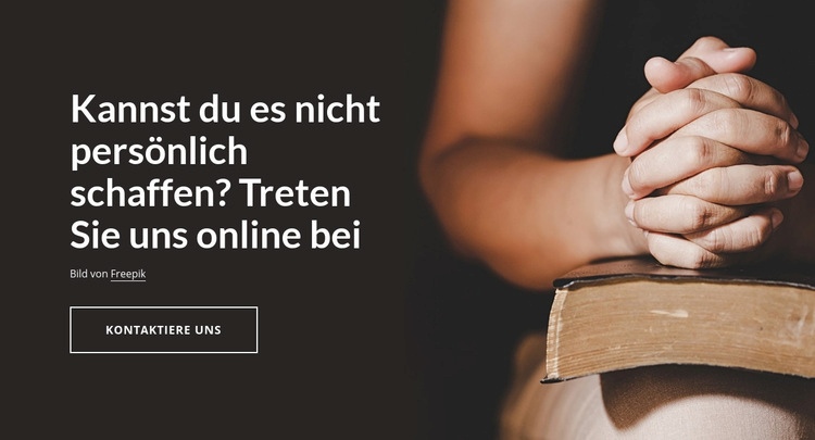 Treten Sie uns online bei HTML Website Builder