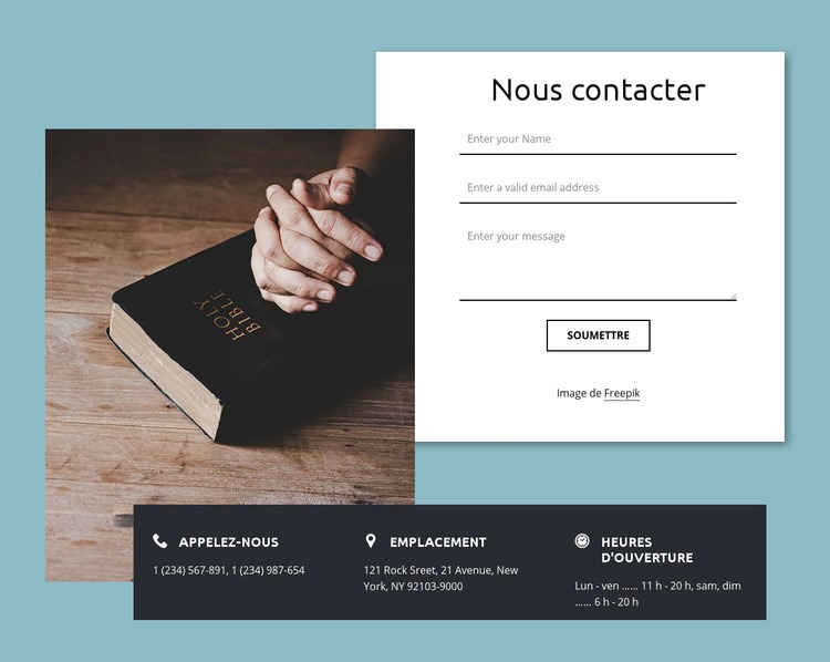 Nous serions ravis de vous entendre Conception de site Web