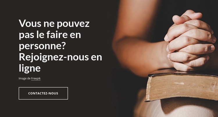 Rejoignez-nous en ligne Créateur de site Web HTML