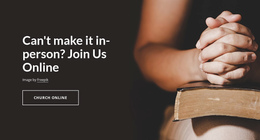 Join Us Online - One Page Html Template