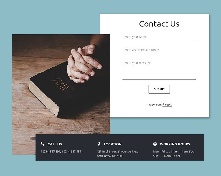 We would love to hear from you Squarespace Template Alternative