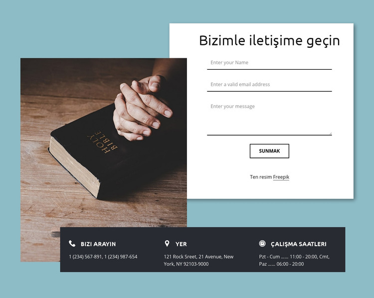 Sizden haber almak isteriz HTML Şablonu