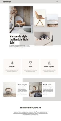 Intérieur De Style Thaïlandais - Modèle De Page HTML