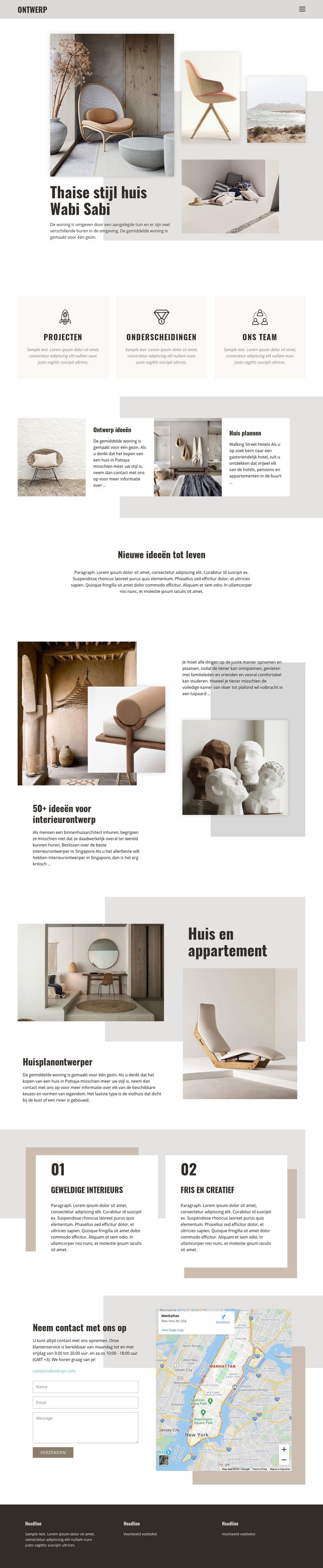 Thais huisstyling interieur HTML5-sjabloon