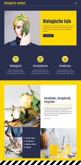 Het Eten Van Essentials Voor Voedsel - Functionaliteit WordPress-Thema