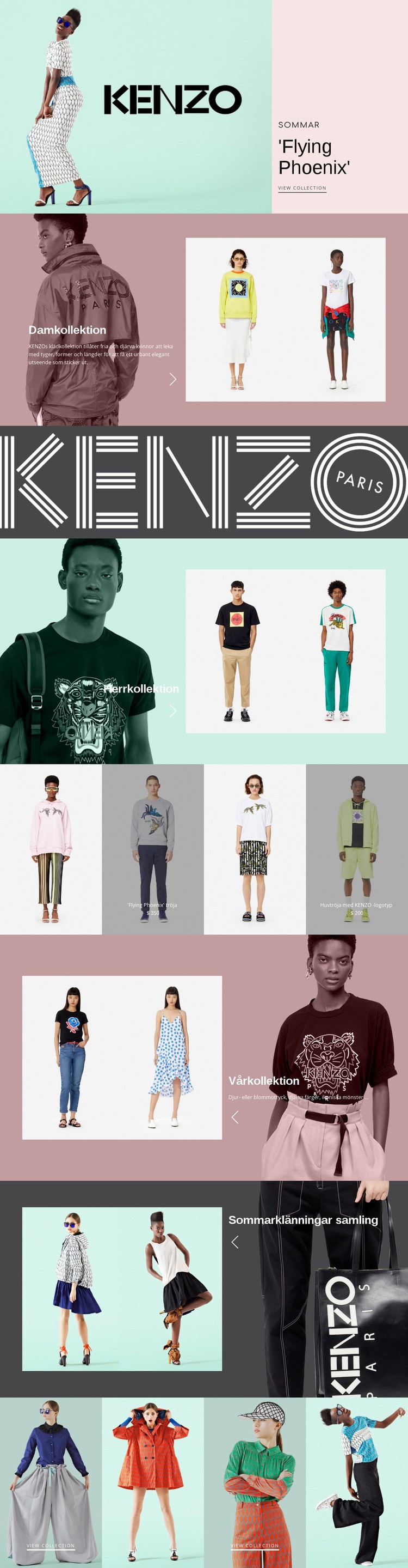 Atelier för modernt mode Webbplats mall