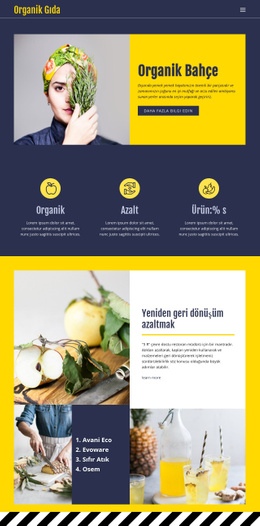 Yemek Için Temel Besinleri Yemek - HTML5 Şablonu Ilhamı