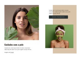 Serviços De Cuidados Com A Pele - Design De Site Profissional