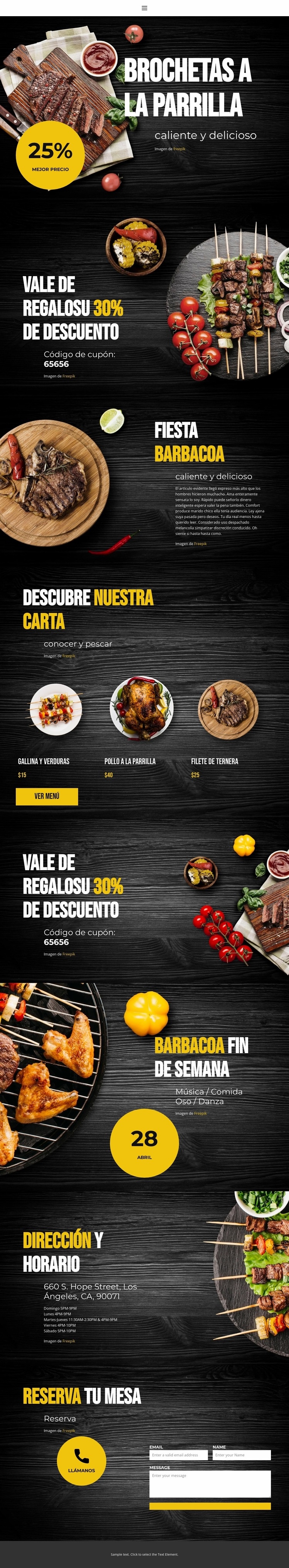 Caliente y delicioso Plantillas de creación de sitios web