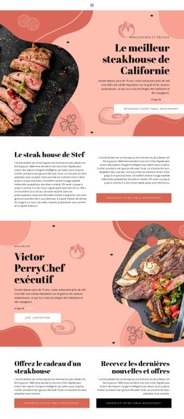 Le Meilleur Steakhouse - Maquette Du Site