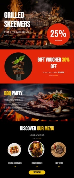 Hot and Delicious - Html Code Example by Nicepage