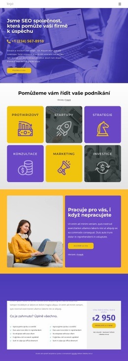 SEO Agentura – Přizpůsobitelný Profesionální Design