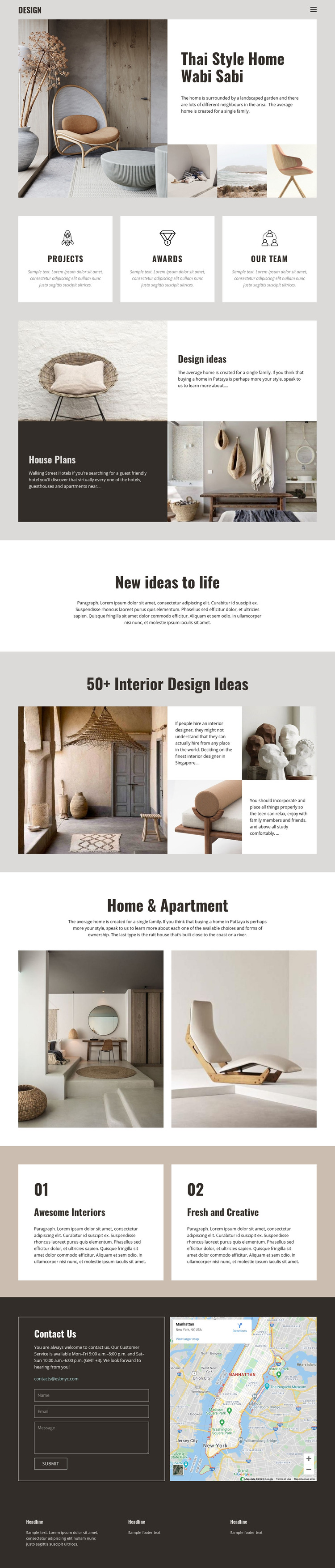 Thai style for home design Homepage Design
