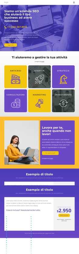 Agenzia SEO Modello HTML CSS Semplice