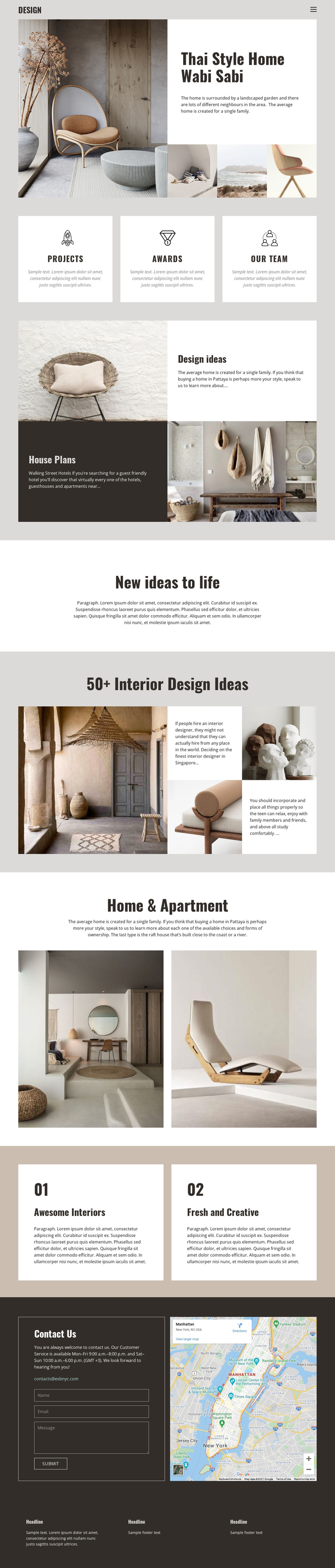 Thai style for home design Website Builder Software