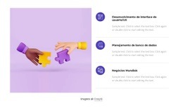 Repetidor De Grade Com Ícones - Maquete De Site Gratuita