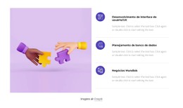 Design De Site Para Repetidor De Grade Com Ícones