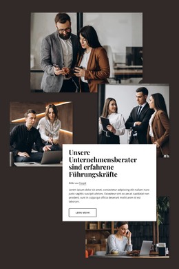 Unternehmensberater – Vorlage Für Website-Builder