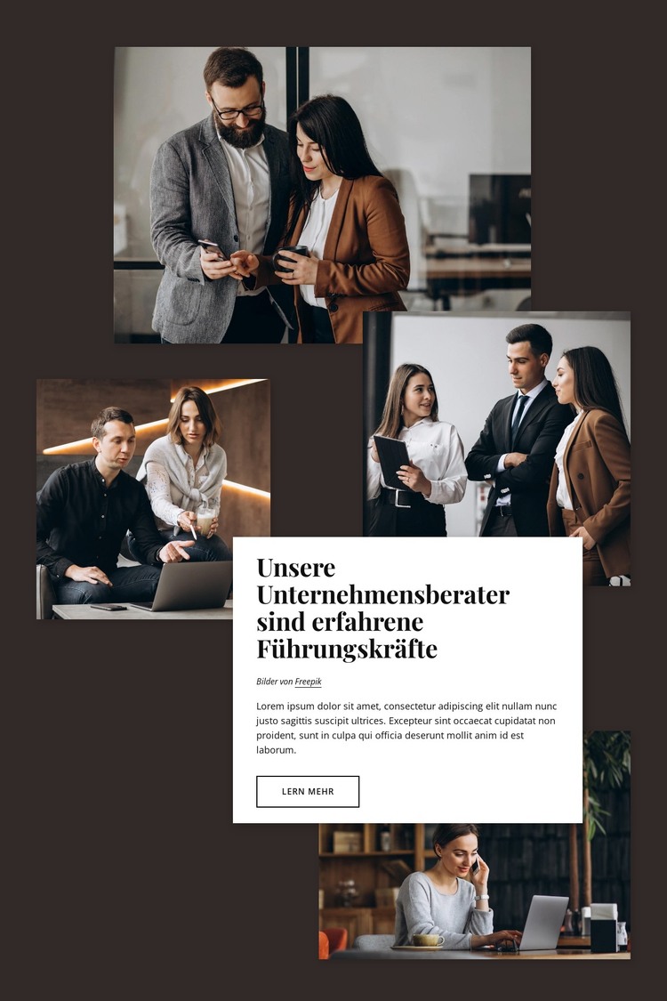 Unternehmensberater HTML-Vorlage