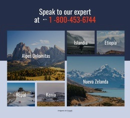 Alpes Dolomitas Y Otros Destinos - Maqueta De Sitio Web Profesional