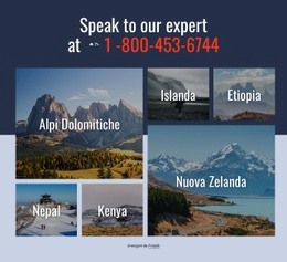 Alpi Dolomitiche E Altre Destinazioni - Mockup Di Sito Web Professionale