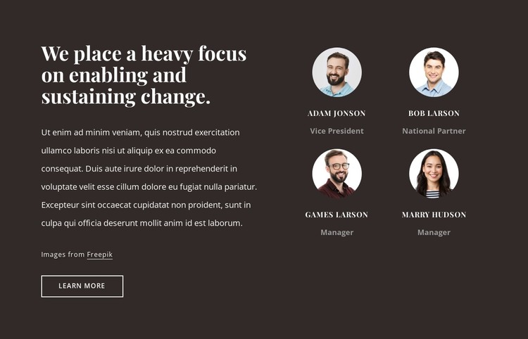 Consulting firm in the USA HTML Template