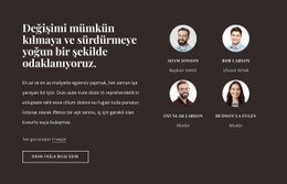 ABD'De Danışmanlık Firması - Tek Sayfalık Web Sitesi Şablonu