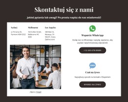 Skontaktuj Się Z Nami Za Pomocą Przycisku Wsparcia Szablon HTML5