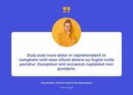La Página De Destino Más Creativa Para Bloque De Testimonios Con Imagen Circular.
