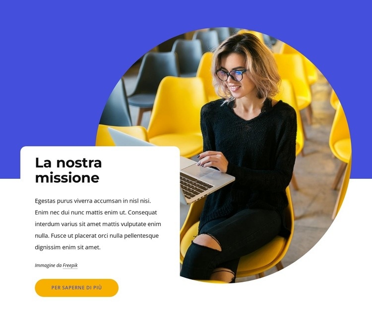 Lezioni aperte Mockup del sito web