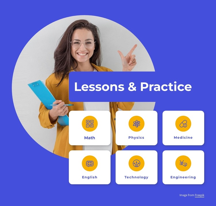 Lessons for students Template