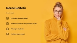 Učitel Učení – Online Šablony