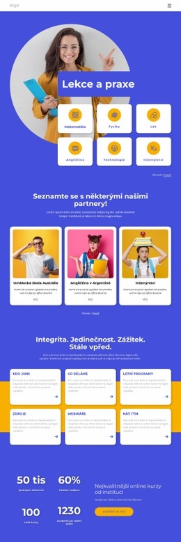 Vyučovací Praxe – Stažení Šablony HTML