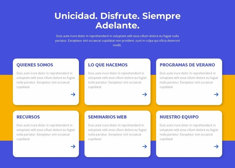 Singularidad, disfrute Diseño de páginas web