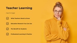 Teacher Learning - Simple Website Template