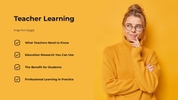 Teacher learning - Html Code Example by Nicepage