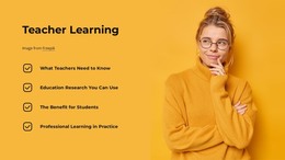 Teacher Learning - Free Website Template
