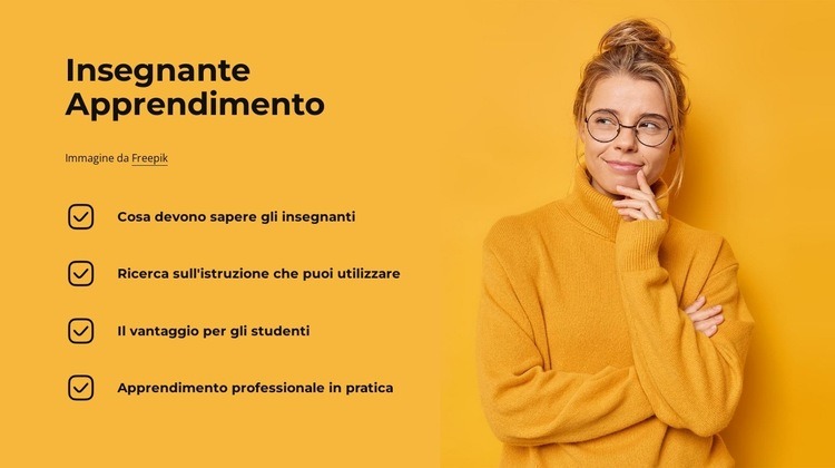 Apprendimento dell'insegnante Modelli di Website Builder