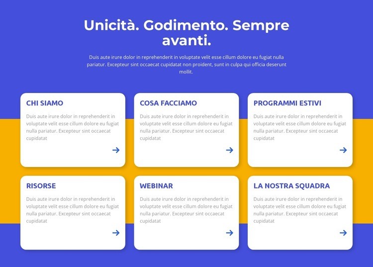 Unicità, divertimento Modelli di Website Builder