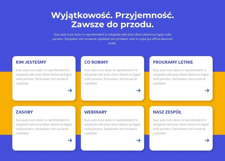 Wyjątkowość, przyjemność Szablony do tworzenia witryn internetowych