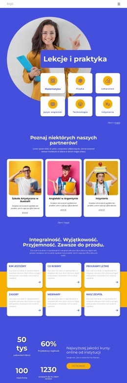 Praktyki Dydaktyczne Szablony HTML5 Responsywne Za Darmo