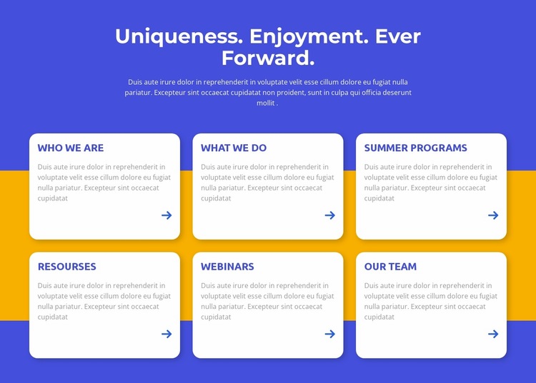 Uniqueness, enjoyment Website Builder Templates