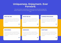 Multipurpose Landing Page For Uniqueness, Enjoyment